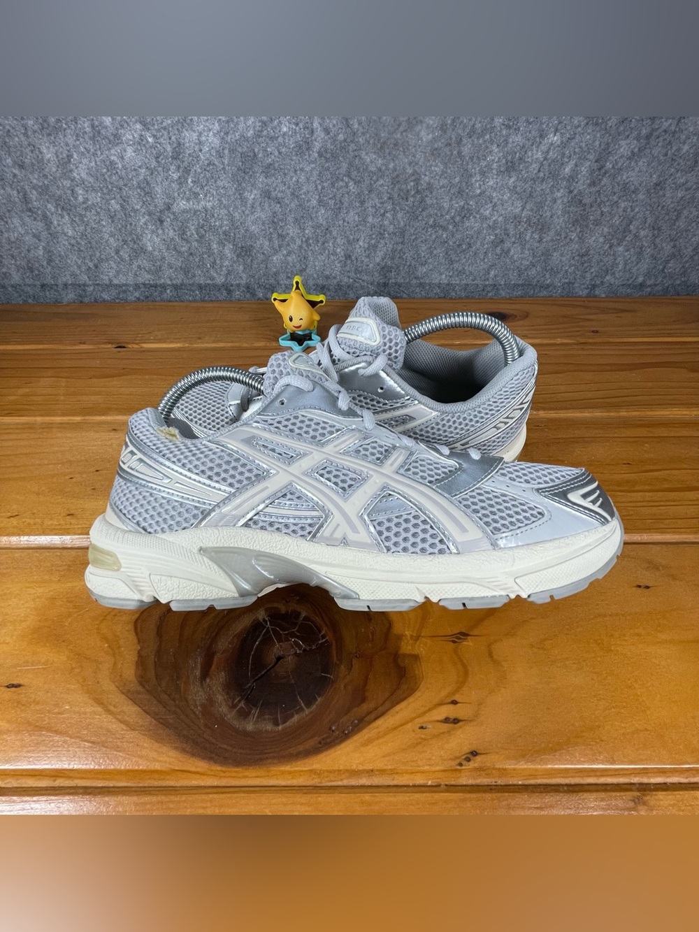 ASICS Gel-1130 Womens Size 8.5 Cloud Grey Oatmeal Running Shoes 1202A164-023 - Picture 8 of 16